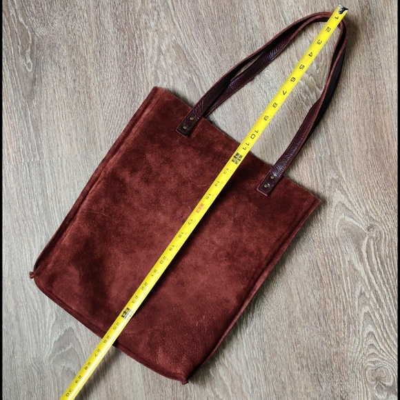 Artisan Leather tote bag, reversible tote, real suede bag, leather messenger bag - Picture 12 of 16